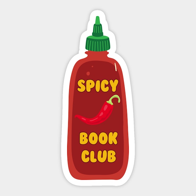 Spicy Book Club Sticker by medimidoodles